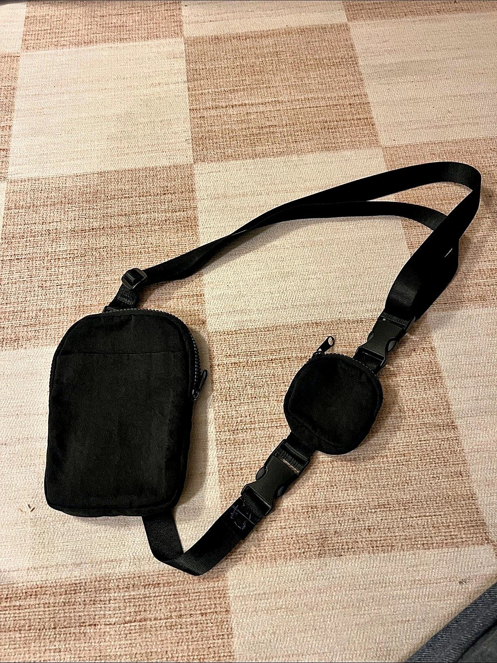 Crossbody Bag with Pouch black